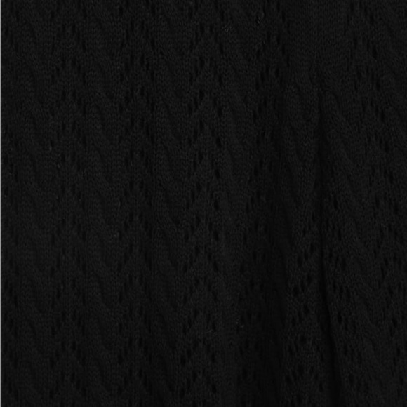 Balmy Breeze Black Crochet High-Waisted Swim Cover-Up Pants - Picture 7 of 7